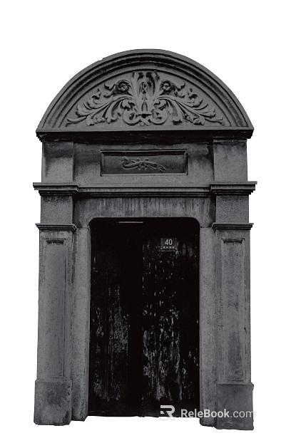 Vintage Dark Brown Carved Wooden Door Entry Door texture
