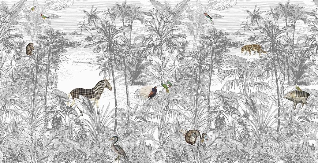 animal and plant pattern texture