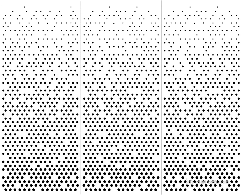 Metal perforated plate black and white gradient perforated aluminum plate gradient punching aluminum plate texture