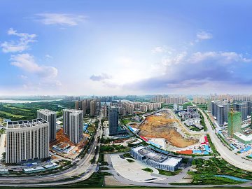 HDR City Construction Site Panorama texture (ID:ffach540013)