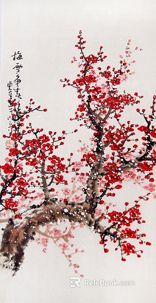 Plant painting texture