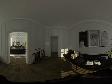 Daytime Residence Study Office HDR 3d model