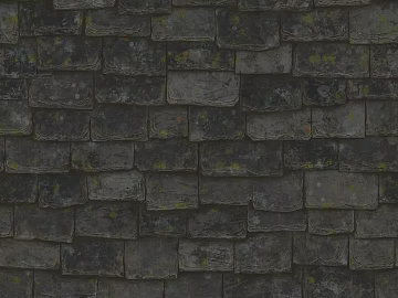 Green gray slate tile roof building materials texture (ID:ffaeh837376)