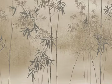 New Chinese Beige Bamboo Pattern Wallpaper Background Wall texture (ID:ffaeh425836)
