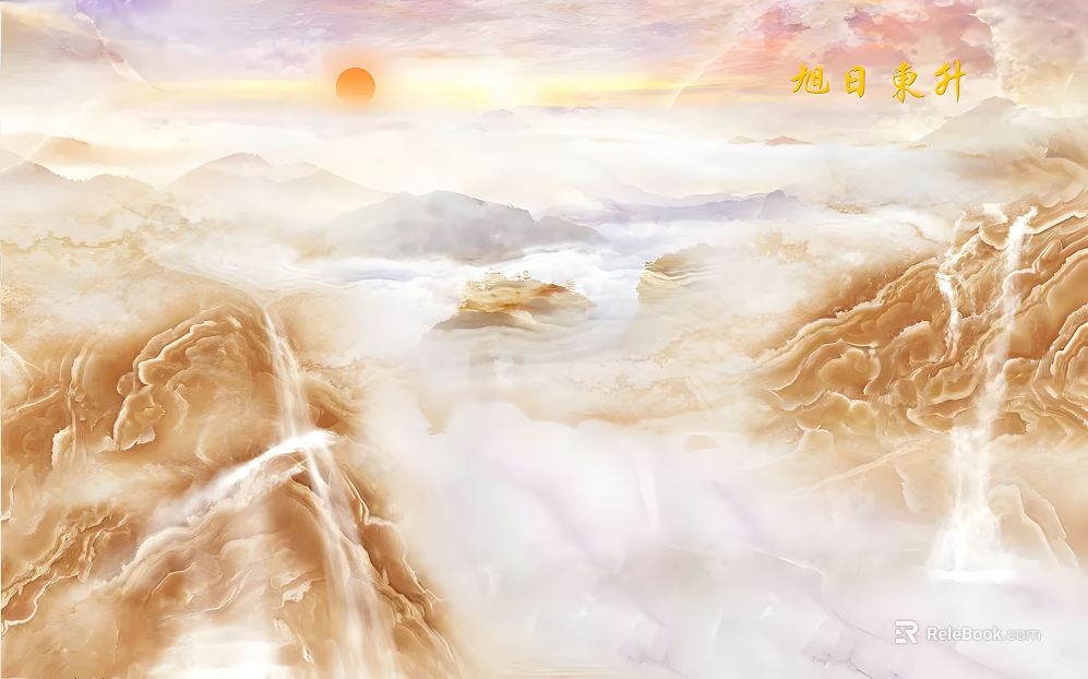 New Chinese Style Chinese Yana Marble Background Wall Marble Painting Stone Painting texture