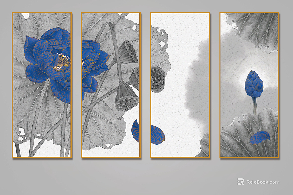 Plant painting texture