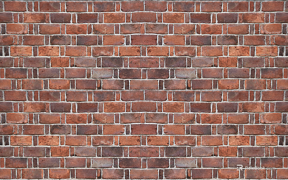 Culture Stone Staggered Peak Red Brick Wall Seamless texture