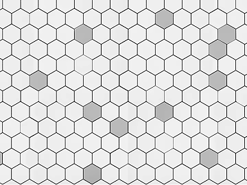 Hexagonal brick black and white hexagon texture (ID:ffaag24844)