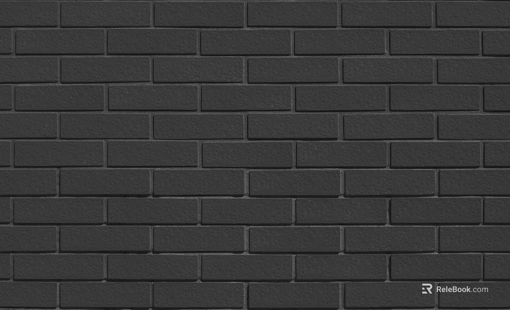 Dark gray brick wall indoor and outdoor wall texture