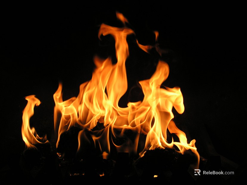 Flame texture texture