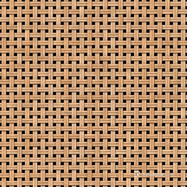 Light brown woven rattan furniture finish texture
