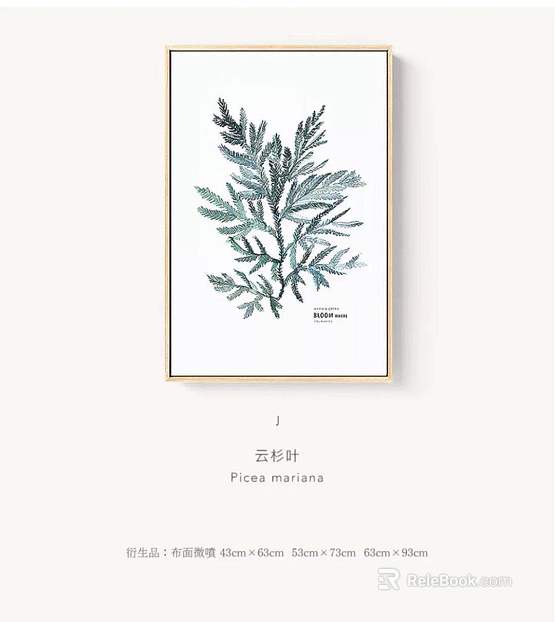Plant painting texture