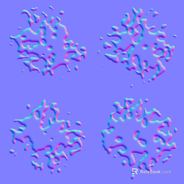 Watermark Scattered Mask Normals texture