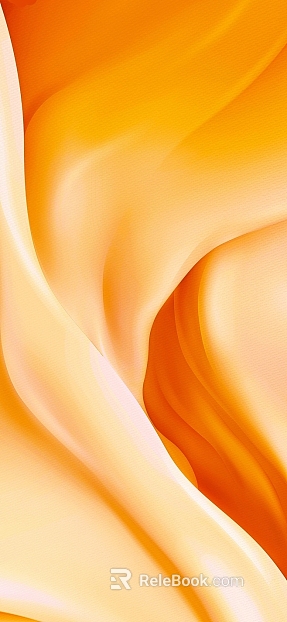 Warm Orange Silk Soft Cloth texture