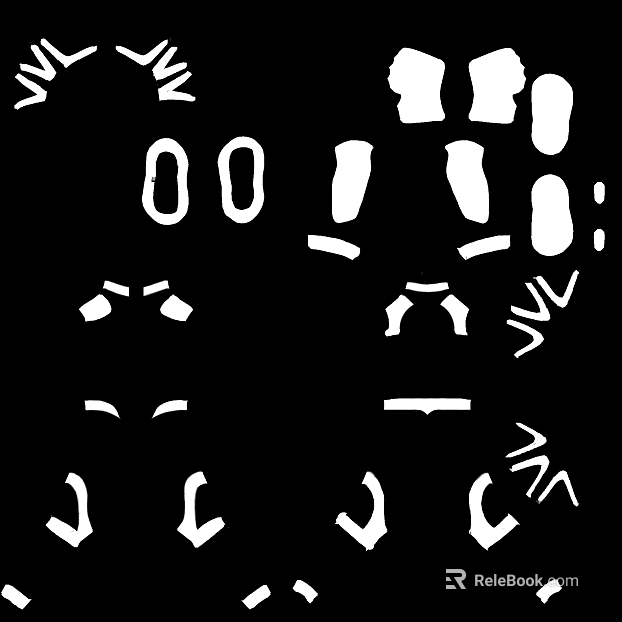 Black and white abstract bump map texture