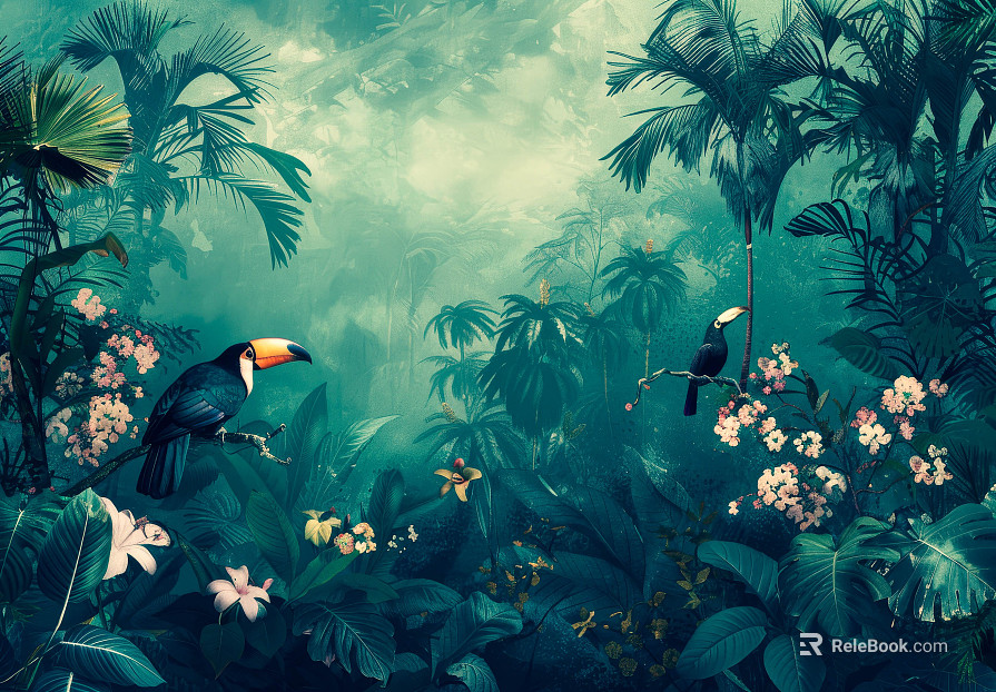animal and plant pattern texture
