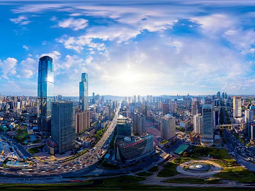 sunny day city view hdr texture (ID:ffabg22211)