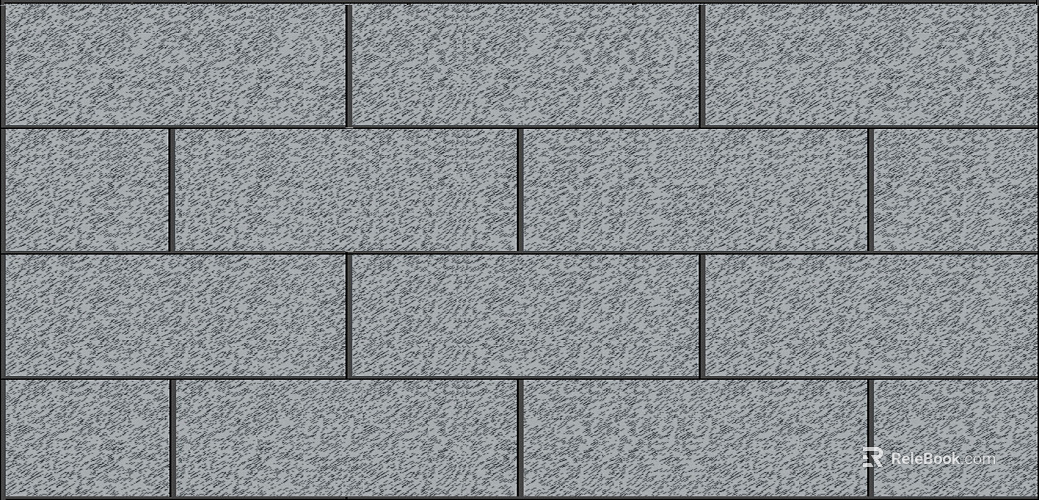 granite black sesame staggered brick texture