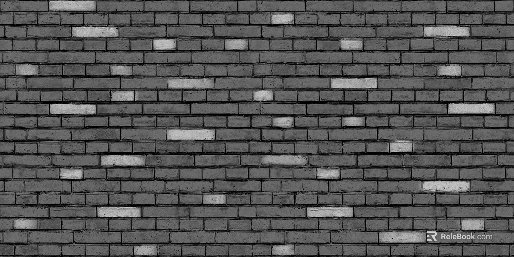 Brick wall shiny gray plaid brick texture