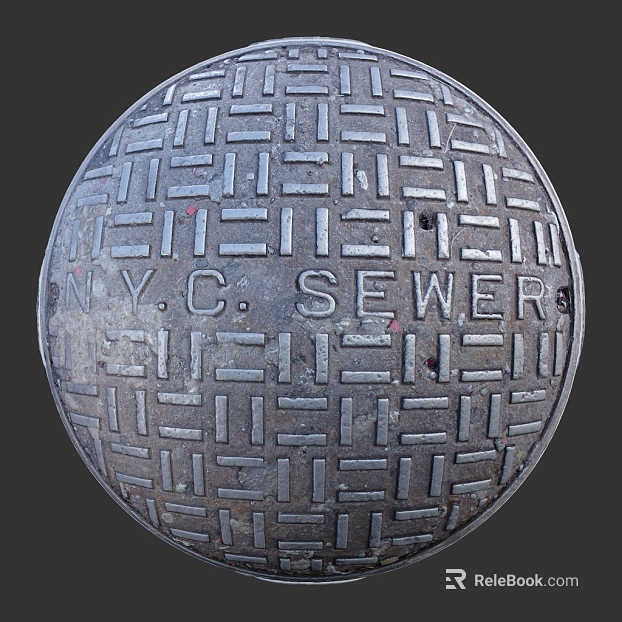 Manhole Cover PBR texture
