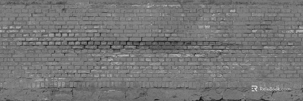 Gray brick wall, interior and exterior wall surface texture