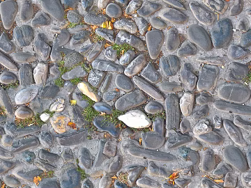Pebble patchwork floor tile sidewalk road ground street square paving texture (ID:ffach583073)