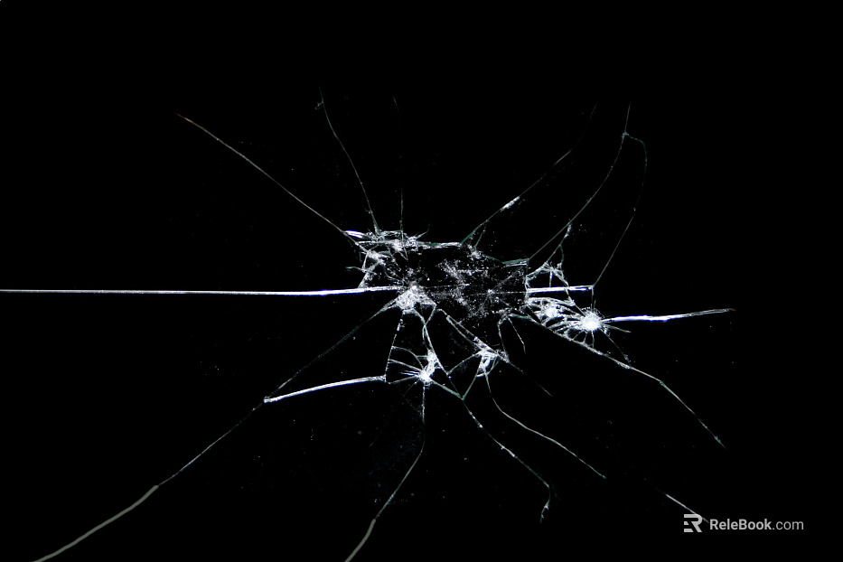 Broken glass texture