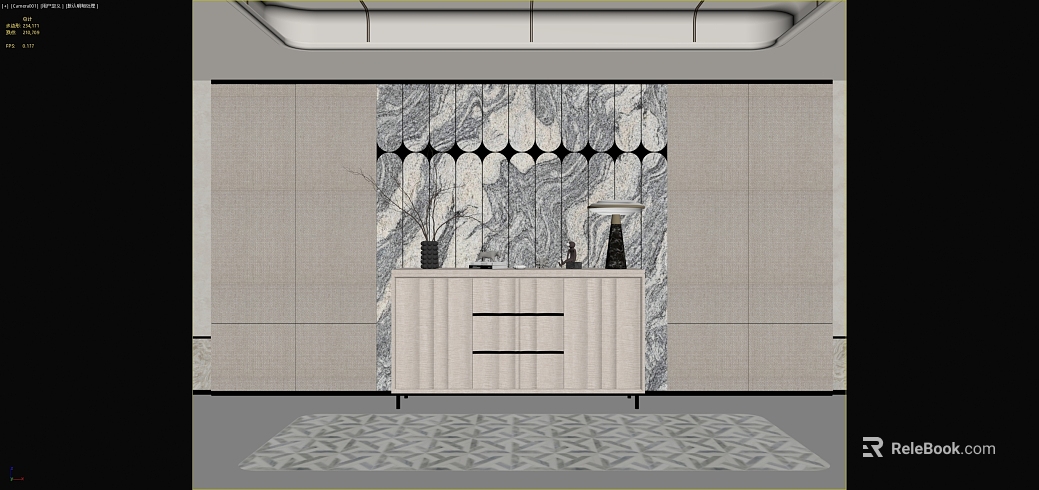 Modern gray marble porch background wall texture
