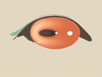 Orange cartoon eyes facial features elements texture (ID:ffaeh766589)