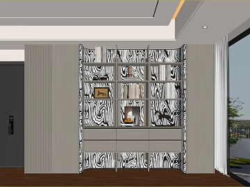 Black and white zebra pattern decoration board study background wall texture (ID:ffaeh771084)