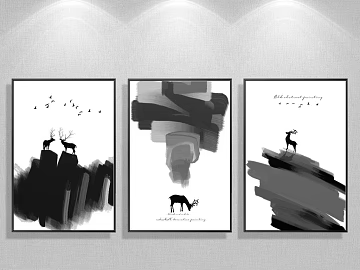 black and white painting texture (ID:ffaag05231)