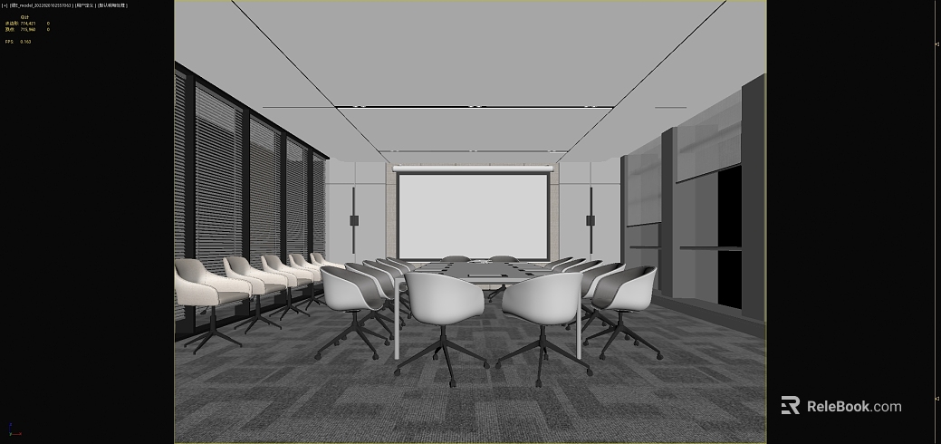 Modern gray geometric office carpet texture