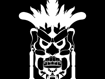 Tattoo black and white mask pattern texture pattern graphics (ID:ffach672134)