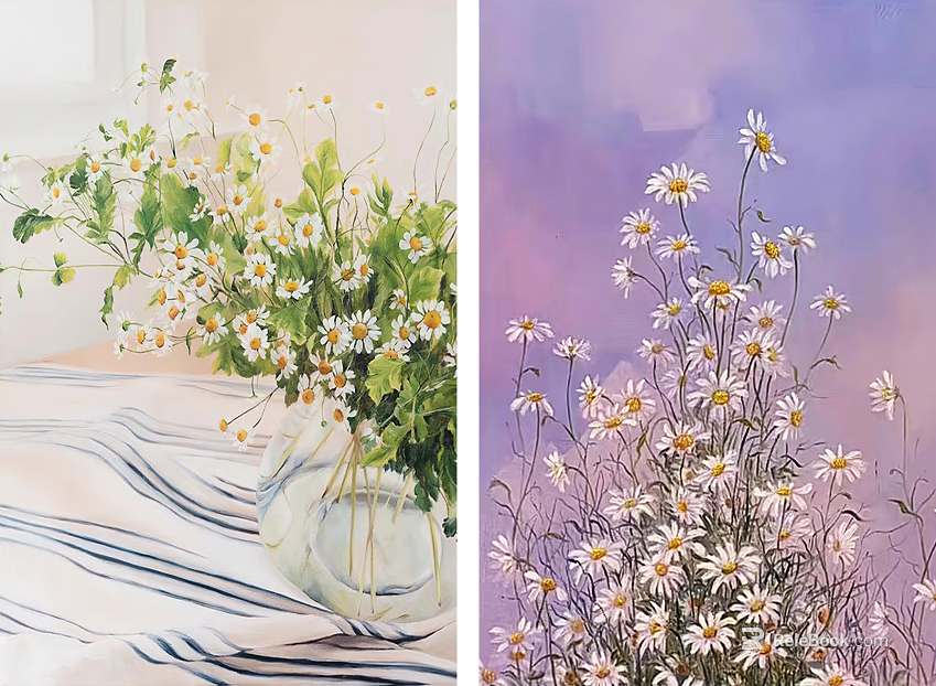 Plant painting texture