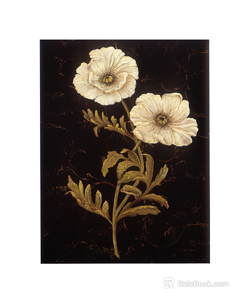 Plant painting texture