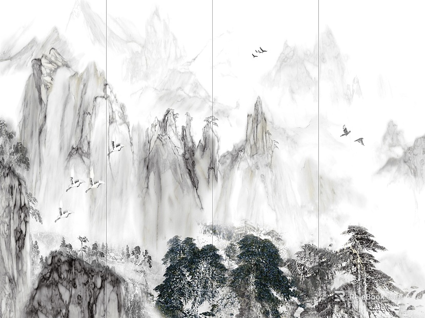 landscape painting texture