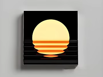 Abstract Sunset Decorative Painting Living Room Hanging Painting texture (ID:ffaeh817656)