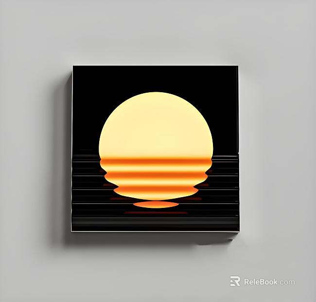 Abstract Sunset Decorative Painting Living Room Hanging Painting texture