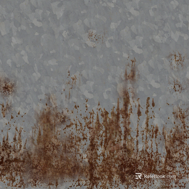 Grey brown distressed metal wall finish texture