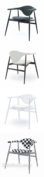Modern Simple Fabric Dining Chair texture