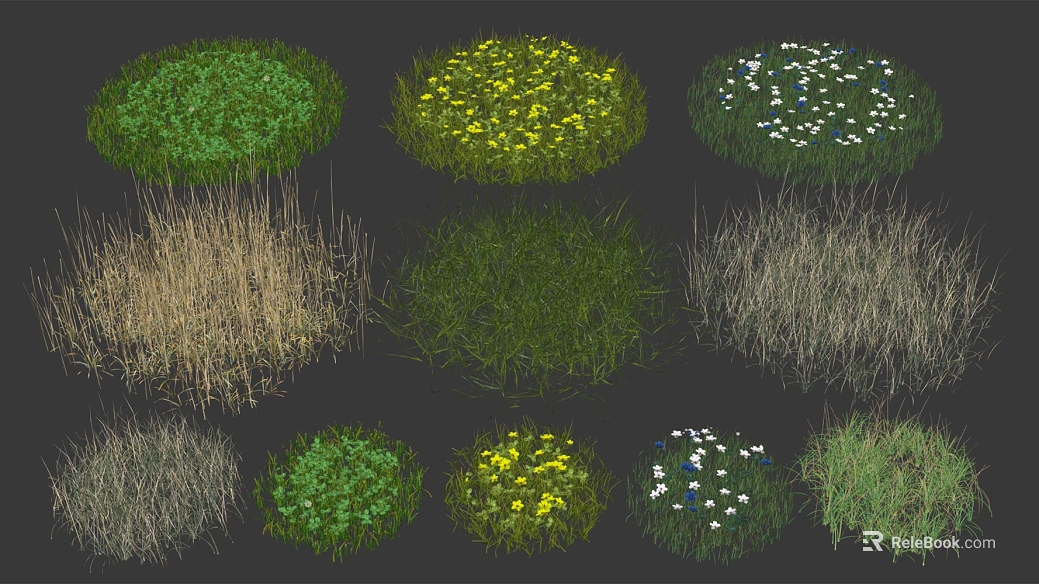 Multi-category turf courtyard landscaping texture