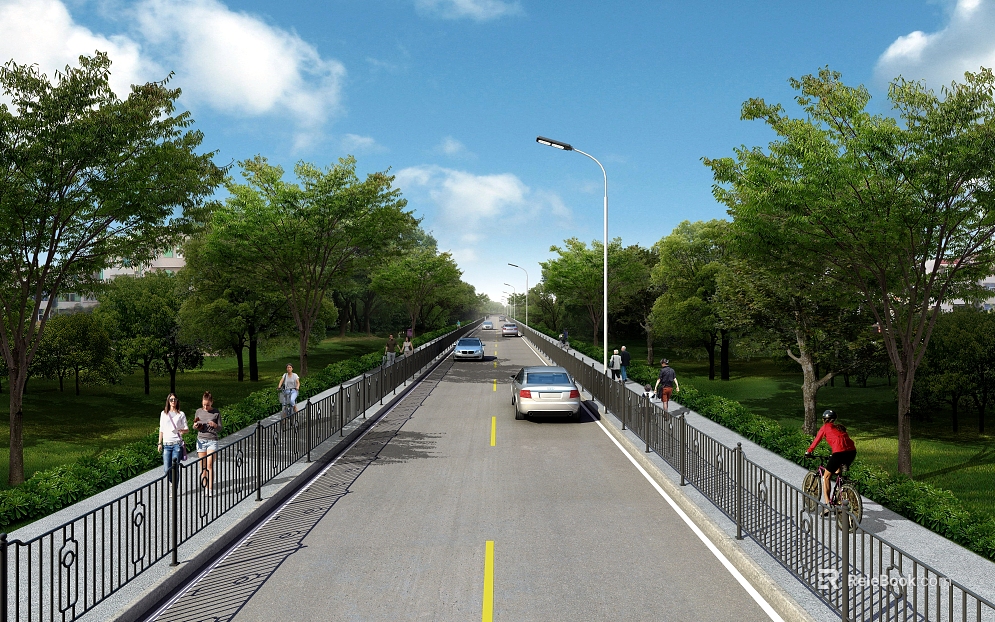 Modern outdoor highway traffic landscape texture