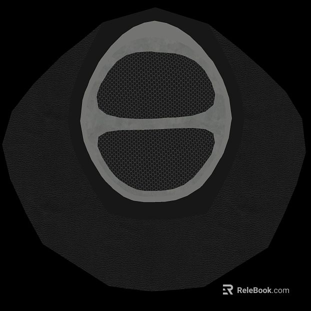 Black metal mesh member texture