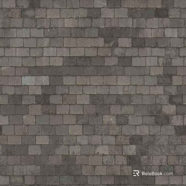 Modern gray roof gray tile green tile texture