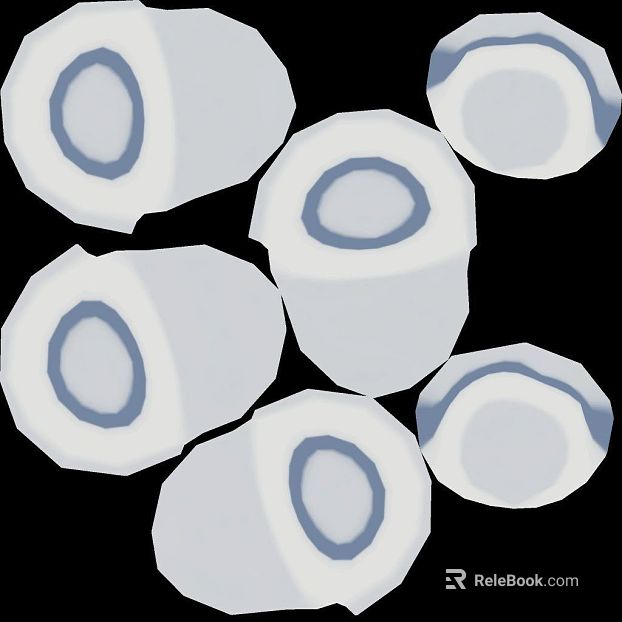 White blue bone segment decoration material texture