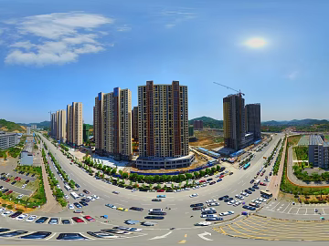 HDR city road traffic panorama texture (ID:ffach368103)