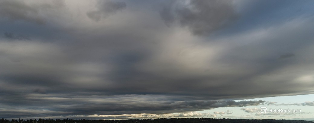 Dark dark clouds, cloudy sky, storm disaster coming texture