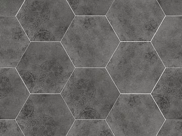 Hexagonal Brick Black and White Hexagonal Brick Seamless texture (ID:ffabg44544)