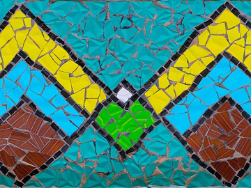 Ground mosaic floor tile mosaic color texture (ID:ffaeg59858)