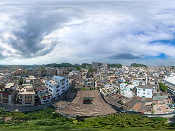 HDR urban ecological greening panorama texture (ID:ffach429603)